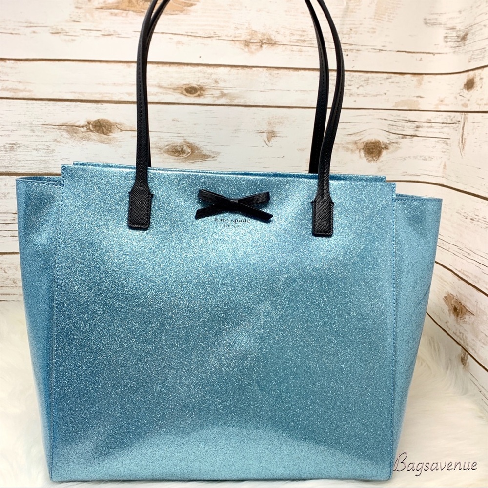 Kate Spade Taden WKRU3542 Mavis street blue tote - Picture 3 of 8